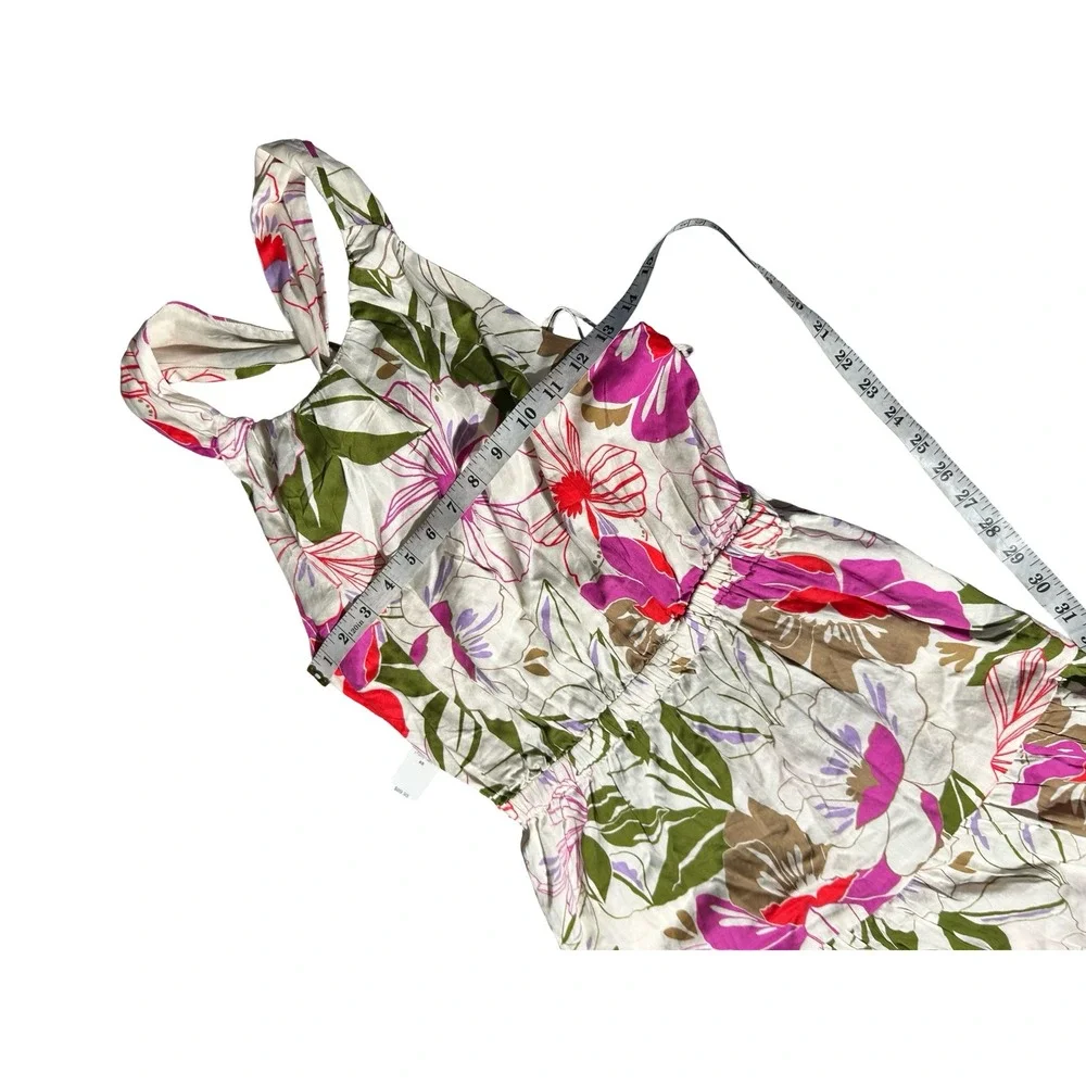 Gap Kids Girls Floral Halter Dress Pink Green White Cotton XS 429567-00-1